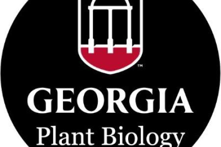 A circle with the UGA arch and the words "Georgia Plant Biology"