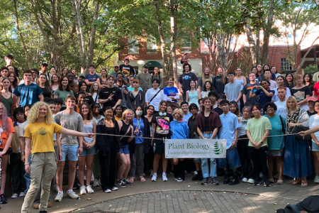 Terrarium building workshop group picture