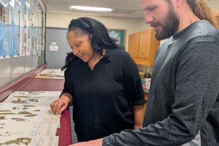 herbarium picture Tanisha and Stephen